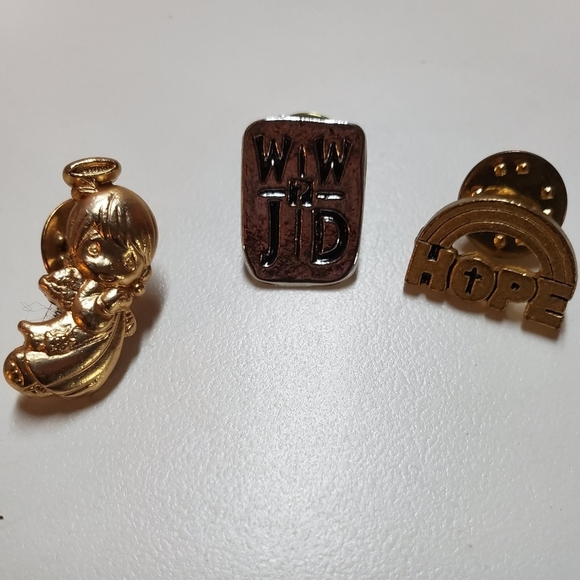 Jewelry - 📍👼⛪✝️ Religious Brooch Pin Bundle of 3